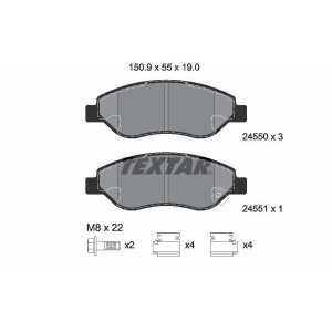 TEXTAR 2455001 Plaquettes de frein avant pour Corsa