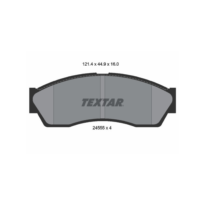 TEXTAR 2455501 Brzdové platničky predný pre Rover Cityrover