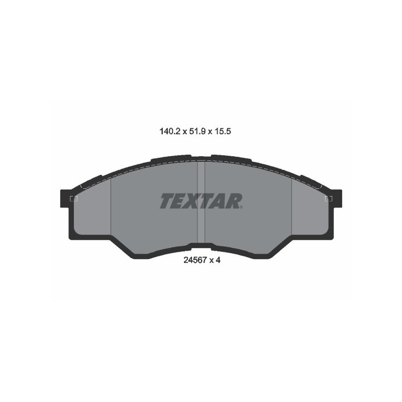 TEXTAR 2456701 Brake Pads Set Front for Toyota Hilux