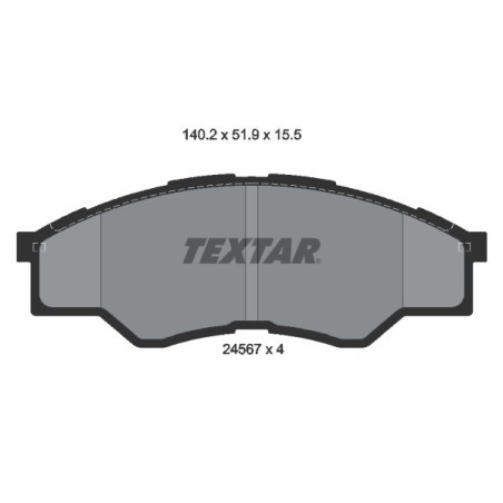TEXTAR 2456701 Pastiglie freno anteriore per Toyota Hilux