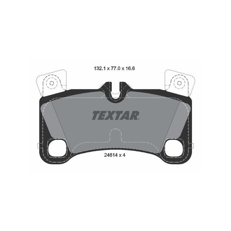 TEXTAR 2461401 Brake Pads Set Rear for Cayenne Q7 Touareg