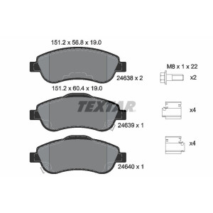 TEXTAR 2463801 Brake Pads Set Front for