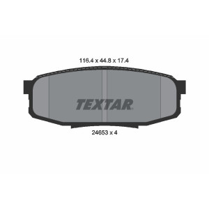 TEXTAR 2465301 Bremsbeläge Hinten für