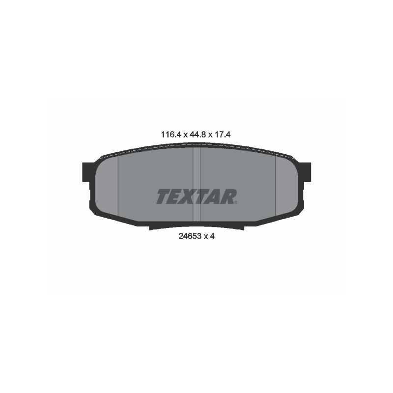 TEXTAR 2465301 Brzdové platničky zadný pre Sequoia Tundra LX XG