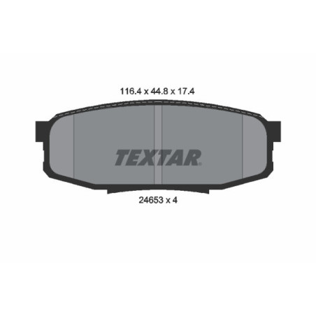 TEXTAR 2465301 Bremsbeläge Hinten für