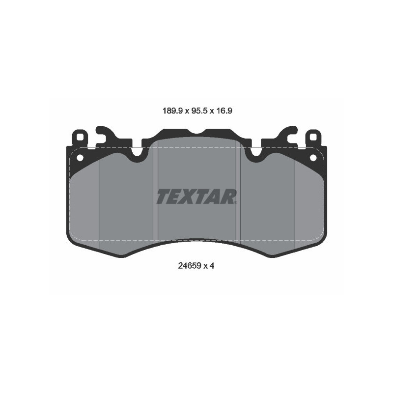 TEXTAR 2465901 Klocki hamulcowe przód dla Range Rover Rover Sport Defender Discovery