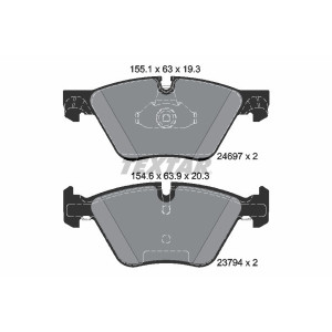 TEXTAR 2469781 Bremsbeläge Vorne für BMW 5