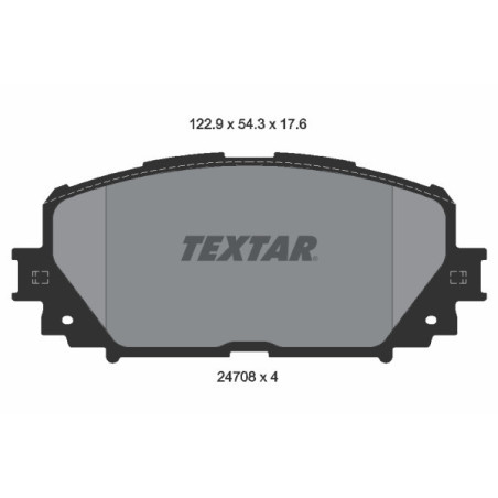 TEXTAR 2470801 Pastiglie freno anteriore per Yaris Verso Charade Corolla