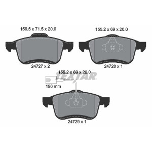 TEXTAR 2472701 Brake Pads Set Front for
