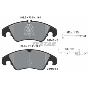 TEXTAR 2474301 Bremsbeläge Vorne für Audi A5 A4 A6