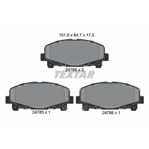 TEXTAR 2476601 Pastillas de freno delantero para Honda Accord
