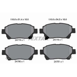TEXTAR 2477801 Brake Pads Set Front for