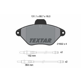 TEXTAR 2163201 Brake Pads