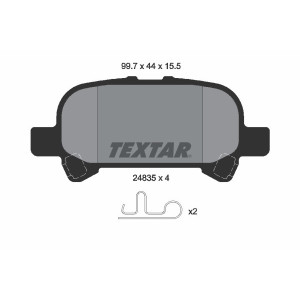 TEXTAR 2483501 Pastiglie freno posteriore per Avalon Camry Solara