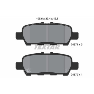 TEXTAR 2487101 Pastiglie freno posteriore per Murano Pathfinder QX60 X-Trail Teana Altima