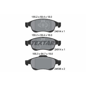 TEXTAR 2491401 Plaquettes de frein Avant pour
