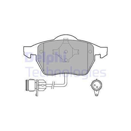 Brzdové destičky Přední pro Audi 100 A6 C4 DELPHI LP784