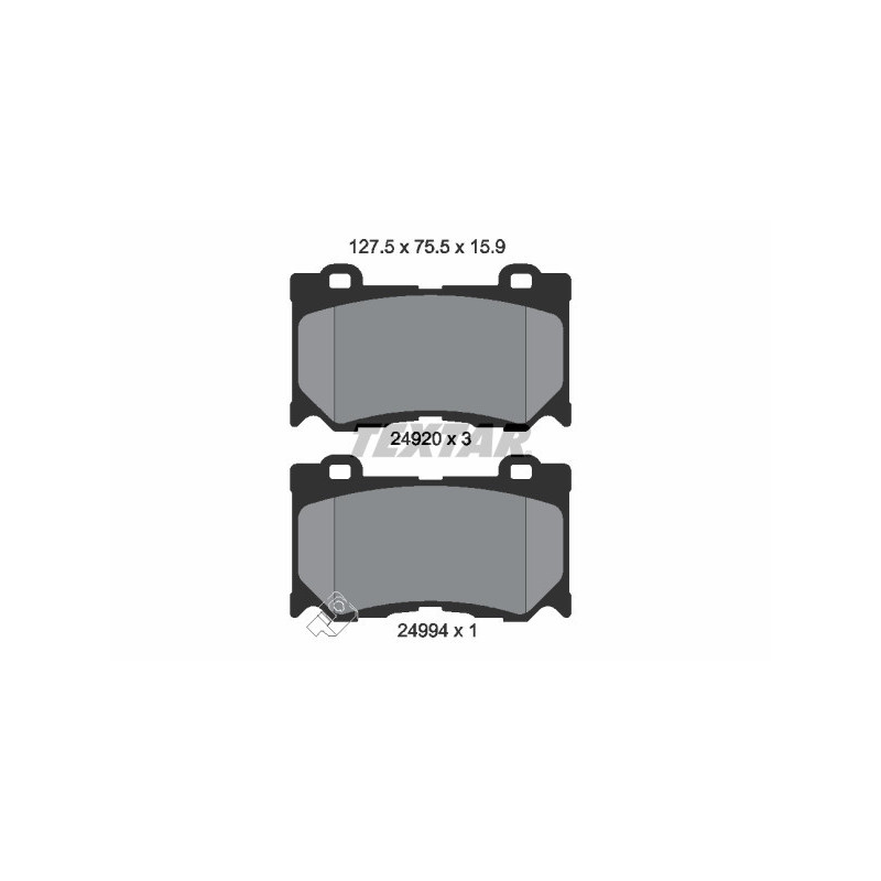 TEXTAR 2492001 Brake Pads Set Front for