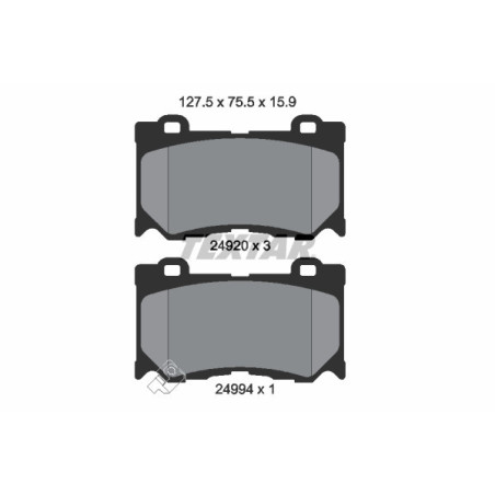 TEXTAR 2492001 Brake Pads Set Front for