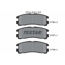 TEXTAR 2170602 Brake Pads