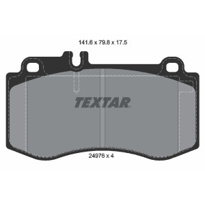TEXTAR 2497601 Pastiglie freno anteriore per Mercedes E CLS