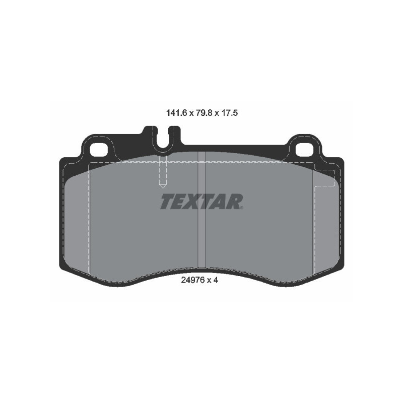 TEXTAR 2497601 Brzdové destičky přední pro Mercedes E CLS