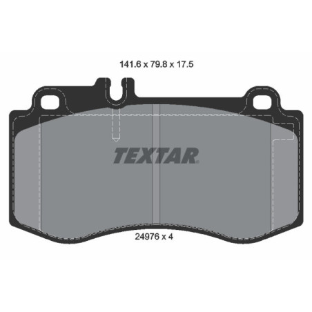 TEXTAR 2497601 Pastiglie freno anteriore per Mercedes E CLS