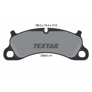 TEXTAR 2500301 Klocki hamulcowe przód dla Porsche 911 Boxter