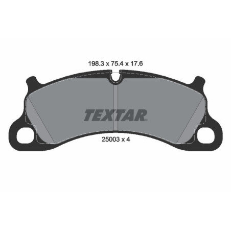 TEXTAR 2500301 Klocki hamulcowe przód dla Porsche 911 Boxter