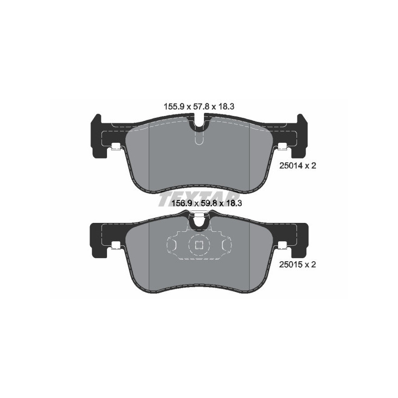 TEXTAR 2501401 Brake Pads Set Front for