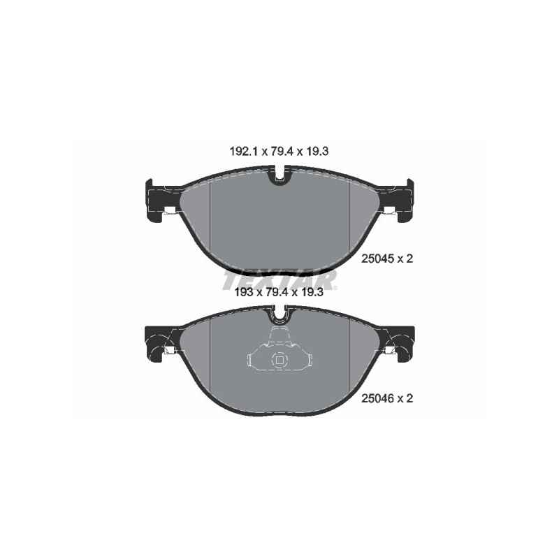 TEXTAR 2504501 Brake Pads Set Front for 5 6 7 B7