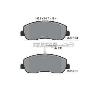 TEXTAR 2514701 Klocki hamulcowe przód dla Movano Master NV400 Interstar