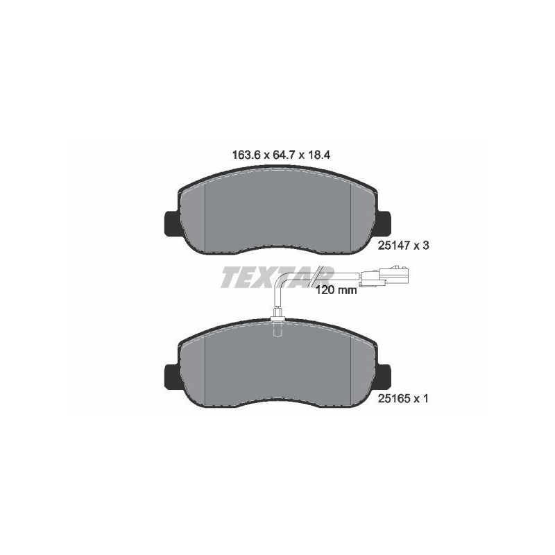 TEXTAR 2514701 Brake Pads Set Front for