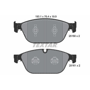TEXTAR 2516002 Pastiglie freno anteriore per Audi A8 Q5