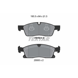 TEXTAR 2519202 Bremsbeläge Vorne für Mercedes GLE M GL GLS