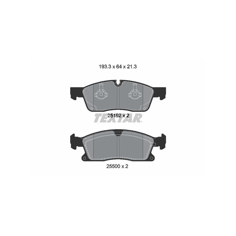 TEXTAR 2519202 Brake Pads Set Front for Mercedes GLE M GL GLS