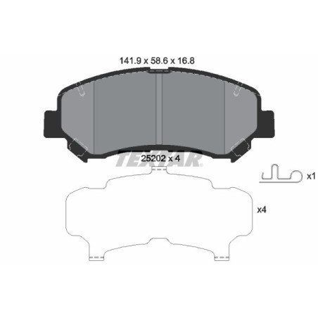 TEXTAR 2520201 Brake Pads Set Front for