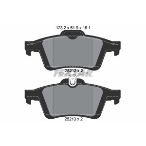 TEXTAR 2521201 Plaquettes de frein arrière pour Focus Kuga V40 C-Max Transit V50 Ka+ S40