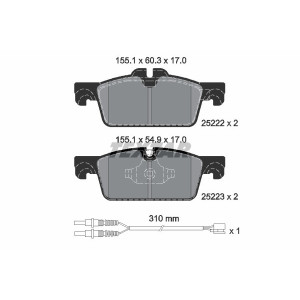 TEXTAR 2522201 Brake Pads Set Front for Peugeot 508