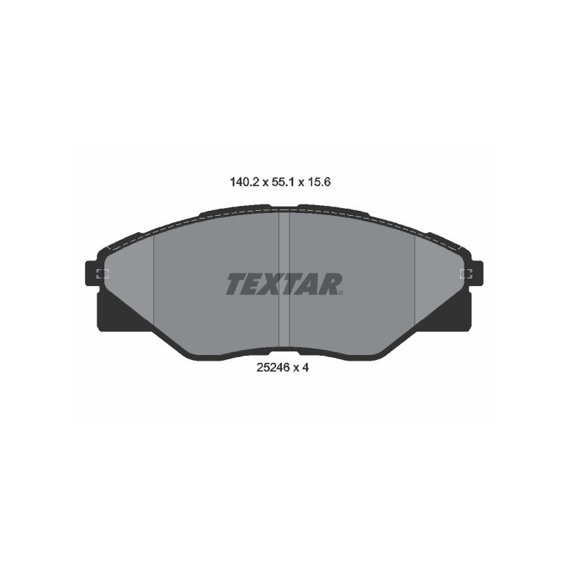 TEXTAR 2524601 Klocki hamulcowe przód dla Toyota Hilux