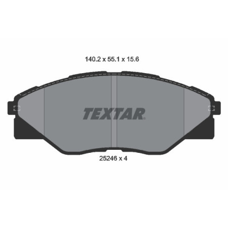 TEXTAR 2524601 Brake Pads Set Front for Toyota Hilux