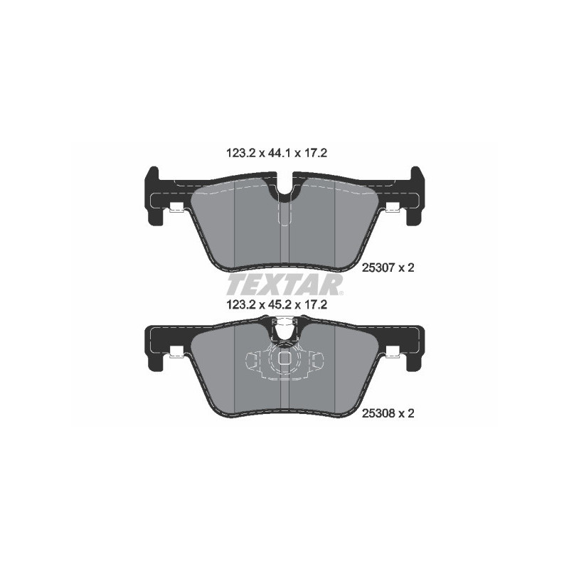 TEXTAR 2530701 Pastiglie freno posteriore per BMW 3 4 1 2