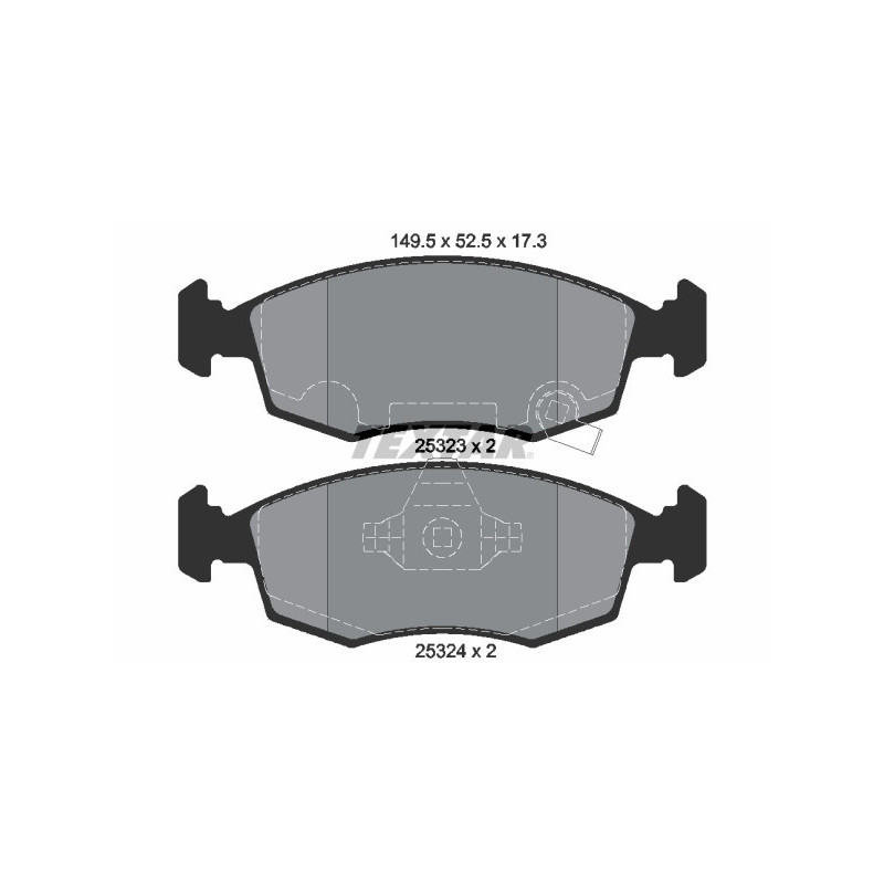 TEXTAR 2532301 Bremsbeläge Vorne für