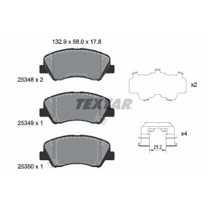 TEXTAR 2534801 Plaquettes de frein avant pour Rio i20 Accent HB20 Picanto