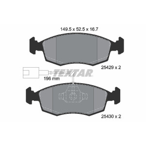 TEXTAR 2542901 Brake Pads Set Front for Fiat Punto 500