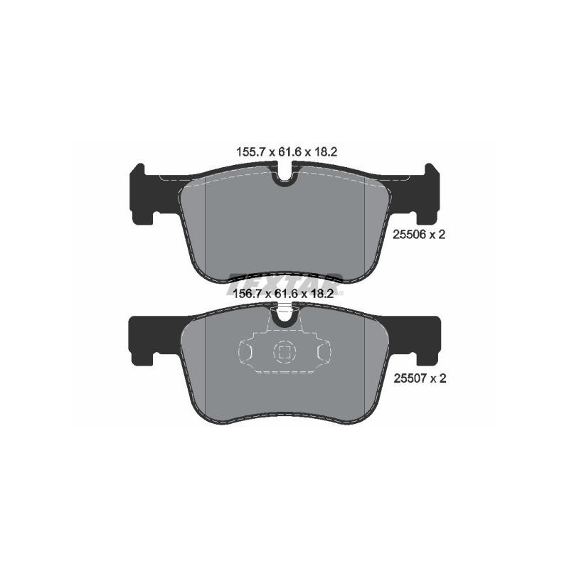 TEXTAR 2550601 Plaquettes de frein avant pour BMW 3 1 4