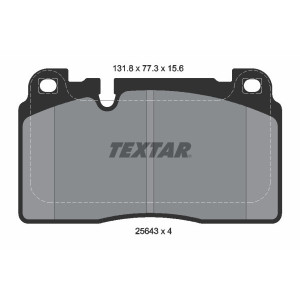 TEXTAR 2564302 Brzdové platničky predný pre Audi Q5