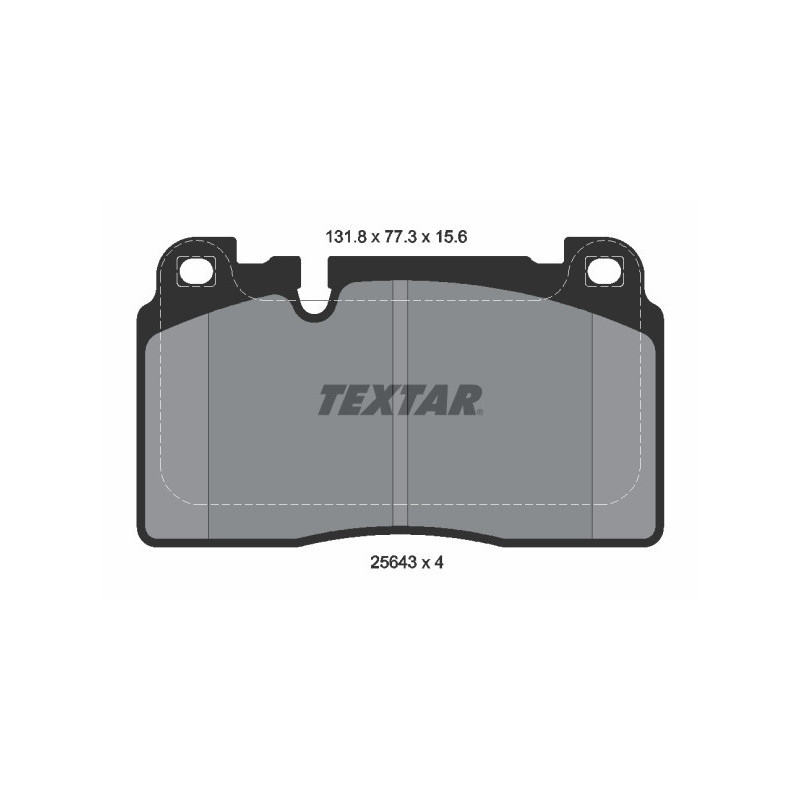 TEXTAR 2564302 Pastillas de freno delantero para Audi Q5