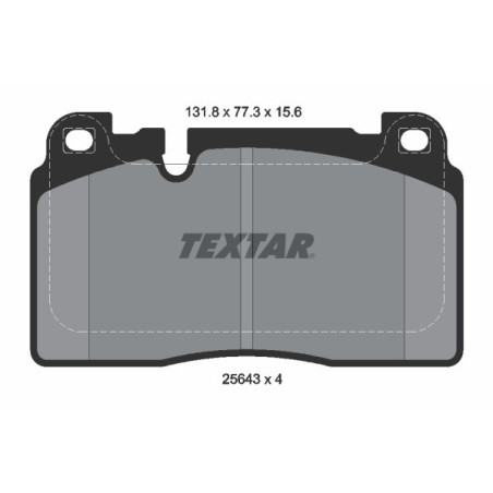 TEXTAR 2564302 Pastillas de freno delantero para Audi Q5