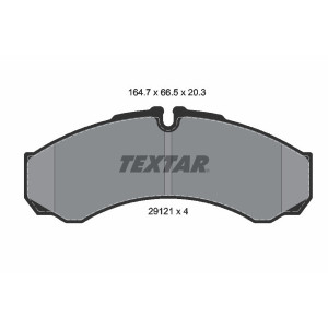 TEXTAR 2912112 Plaquettes de frein avant pour Daily Mascott